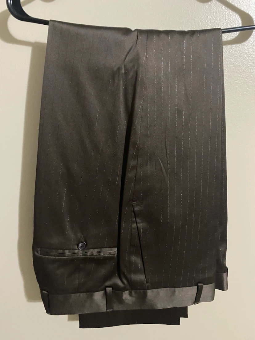 Classy Brown Pinstripe Suit *** - photo 4