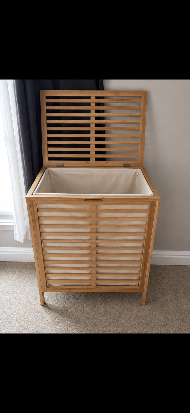 Bamboo Laundry Hamper with Lid