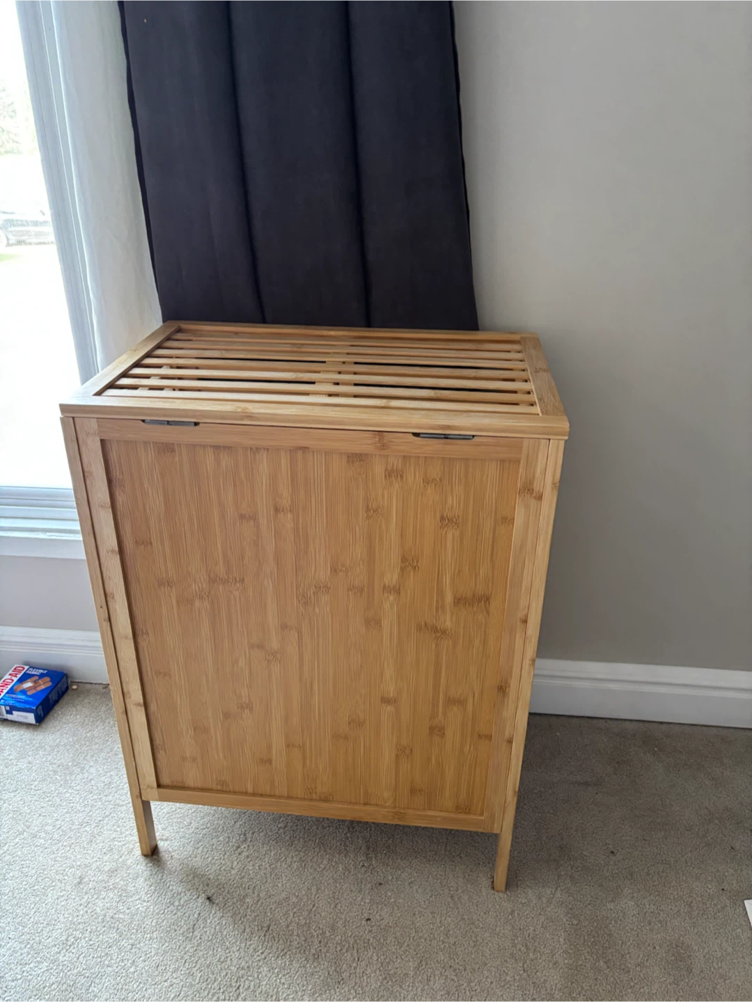 Bamboo Laundry Hamper with Lid - photo 3
