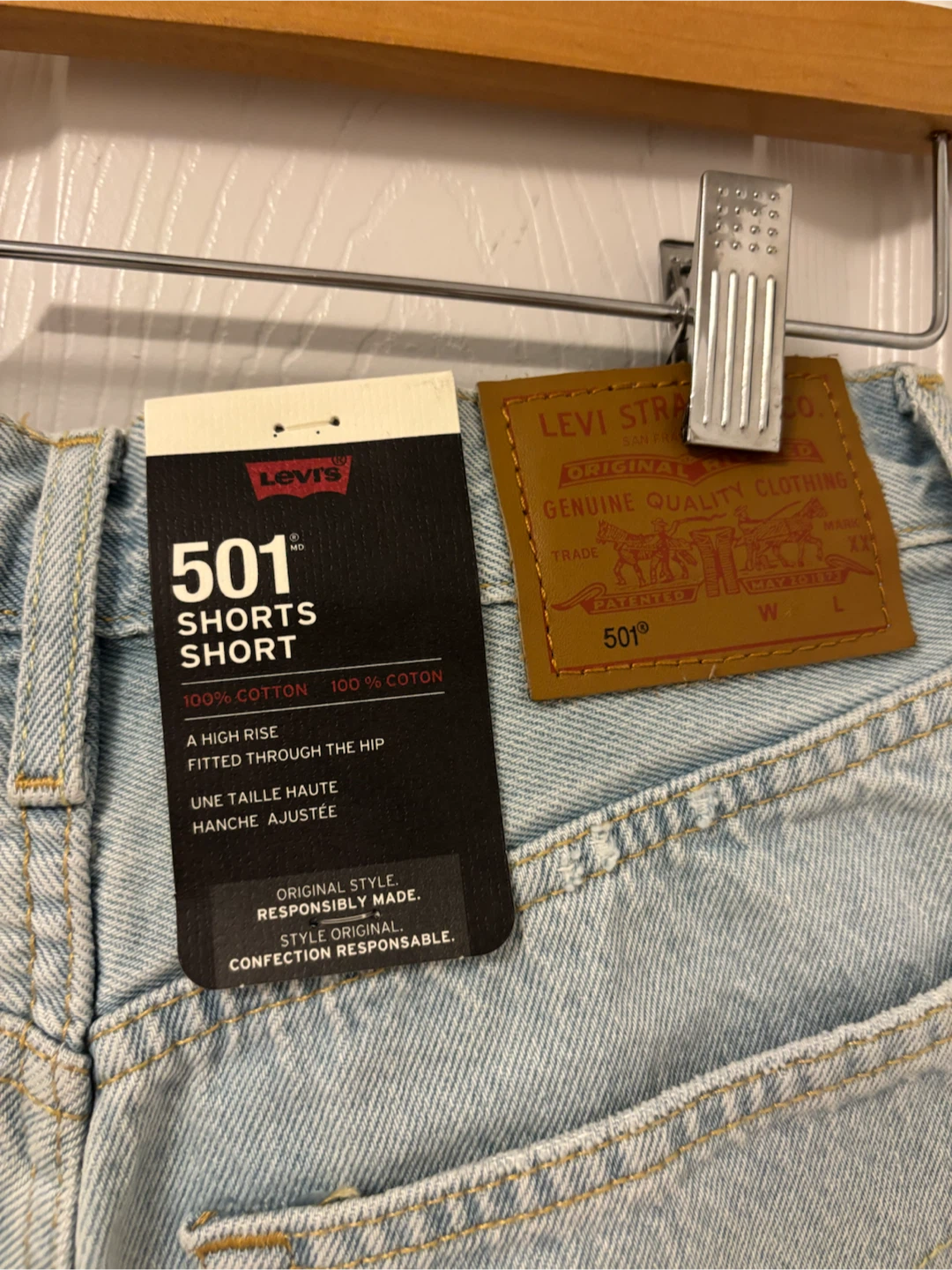 Levi's 501 Original Shorts size 24 NEW✨ - photo 3
