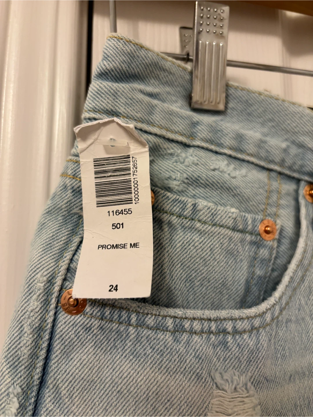 Levi's 501 Original Shorts size 24 NEW✨ - photo 4