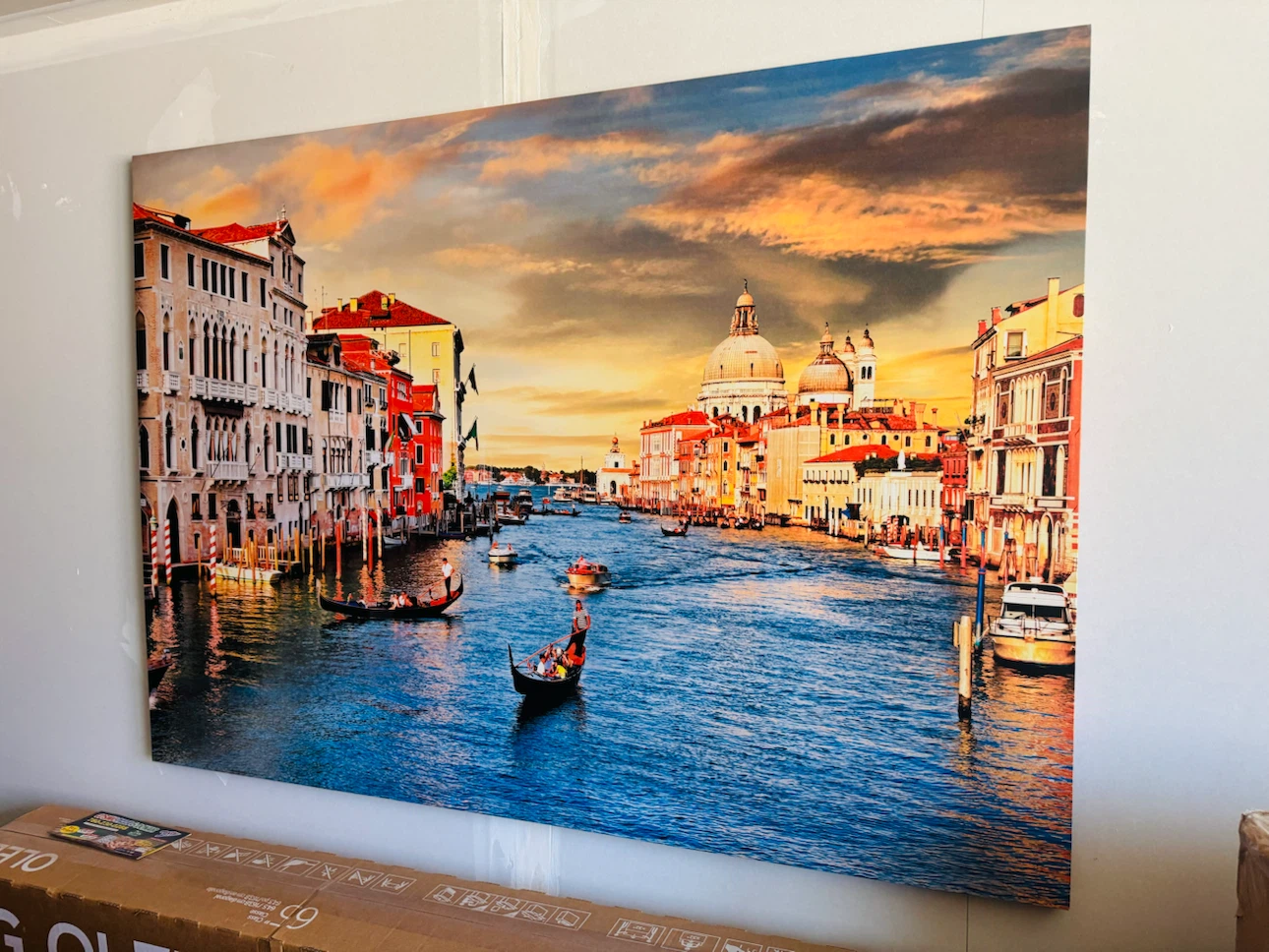 Venice Canal Wall Art Canvas Print