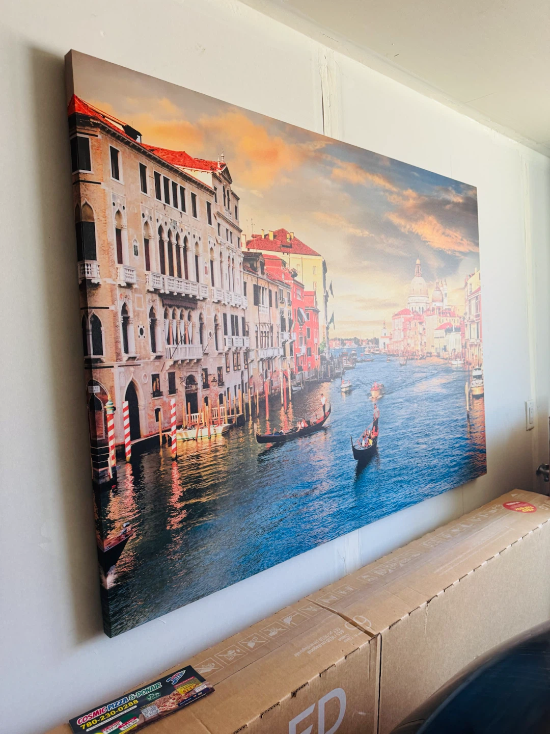 Venice Canal Wall Art Canvas Print - photo 3