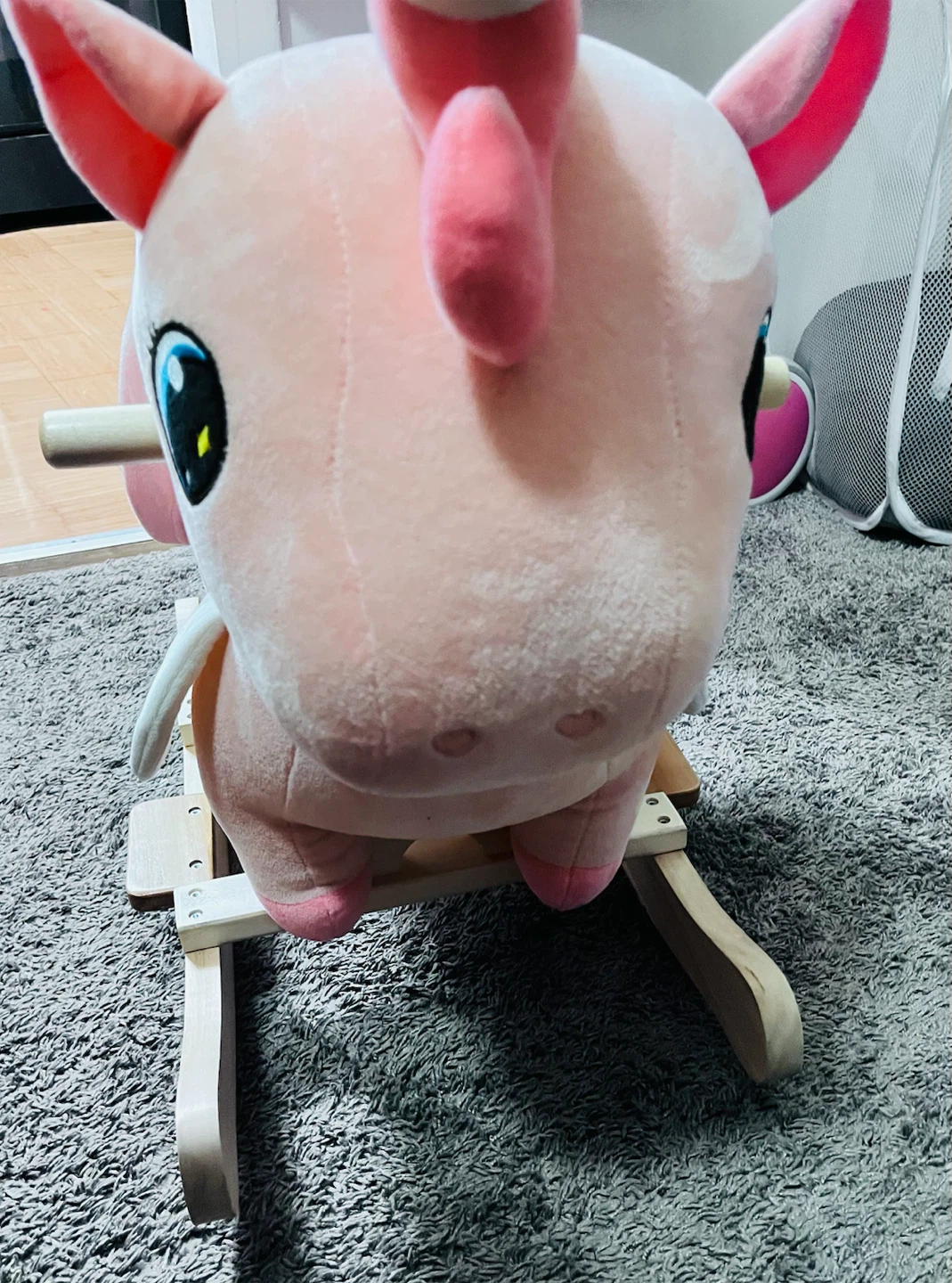 Funlio baby pink Unicorn Rocking Horse - photo 4