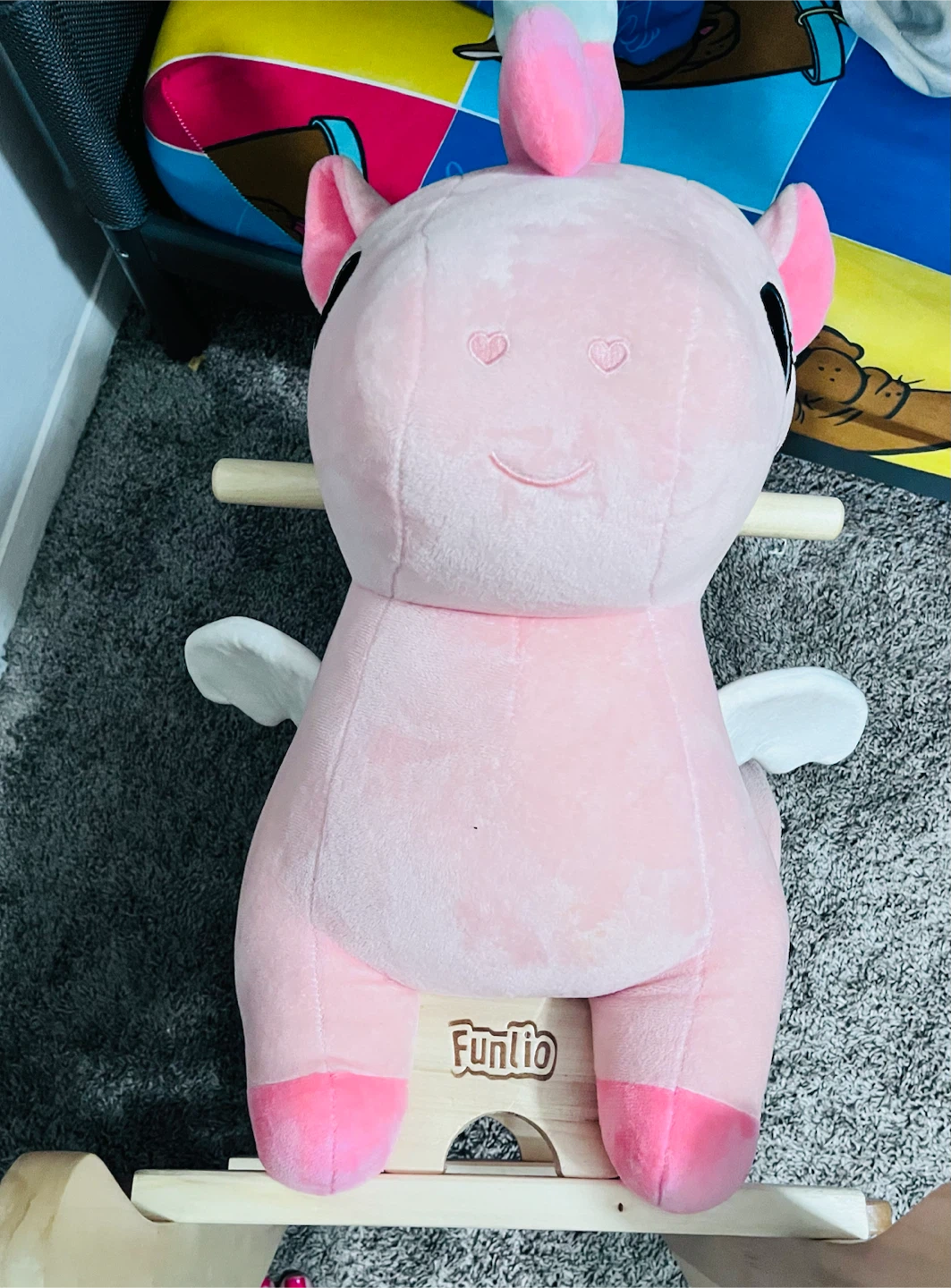 Funlio baby pink Unicorn Rocking Horse - photo 5