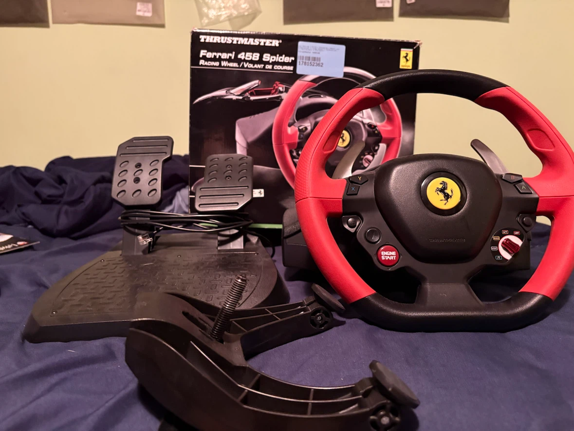 Thrustmaster Ferrari 458 Spider Racing Wheel & Pedals
