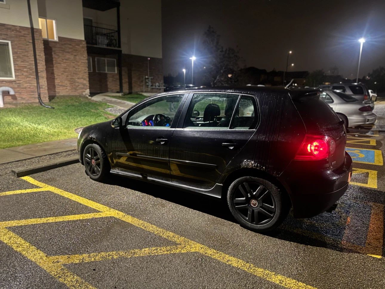 Black Volkswagen Golf GTI