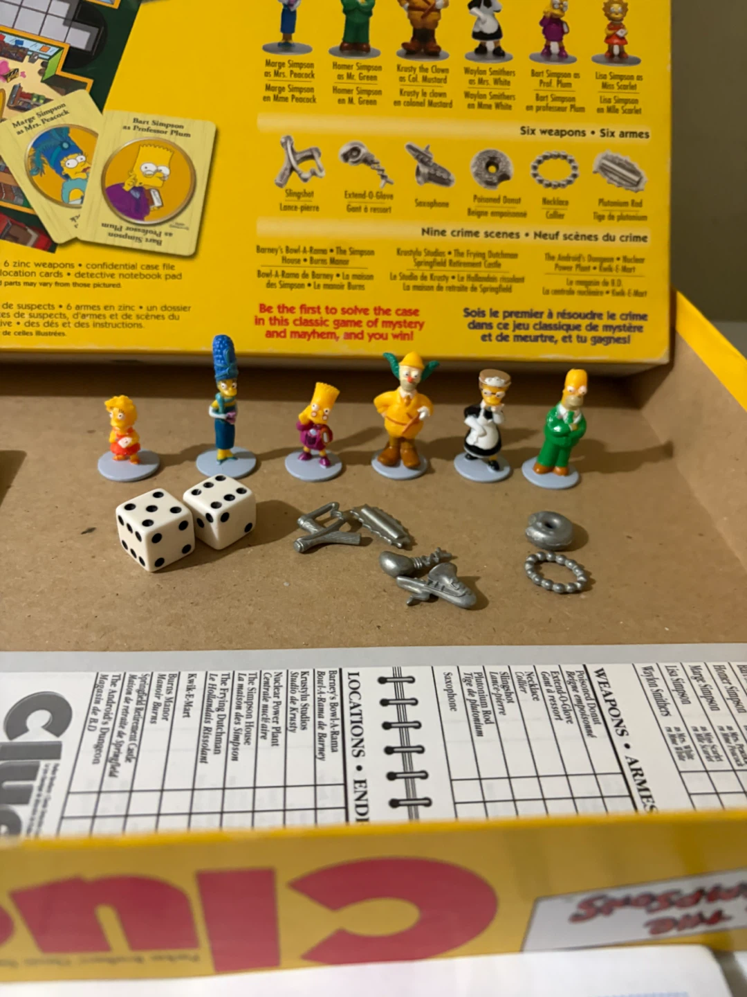 THE SIMPSONS CLUE board game - photo 4