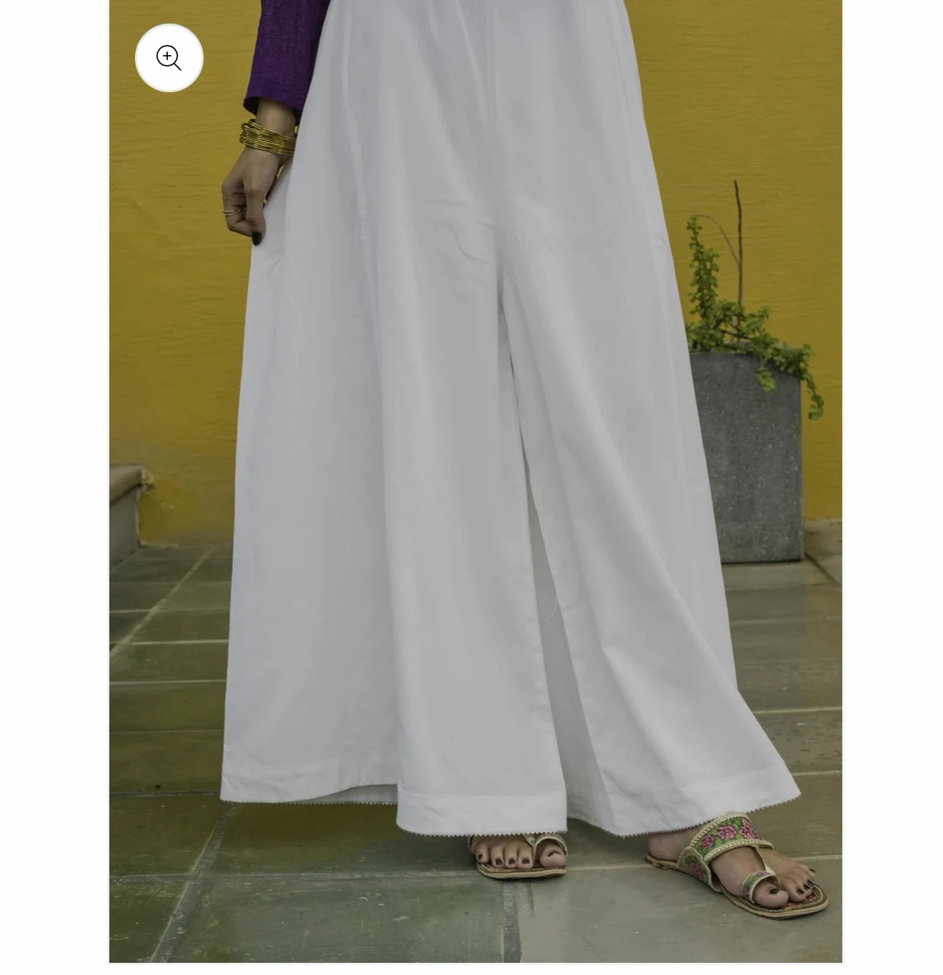 White Palazzo Pants - photo 3