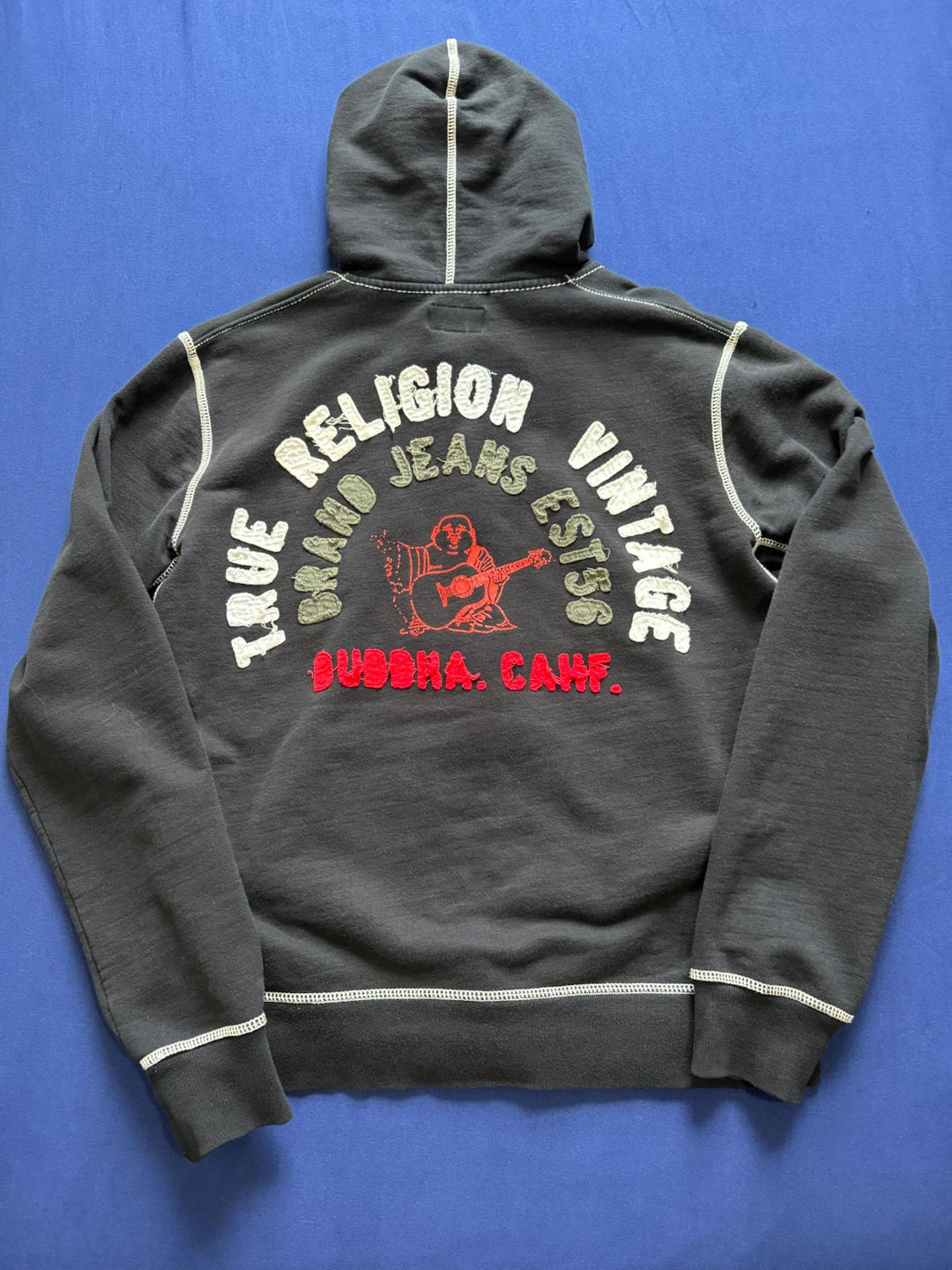 Men’s True Religion Jeans Zip up Hoodie - photo 2