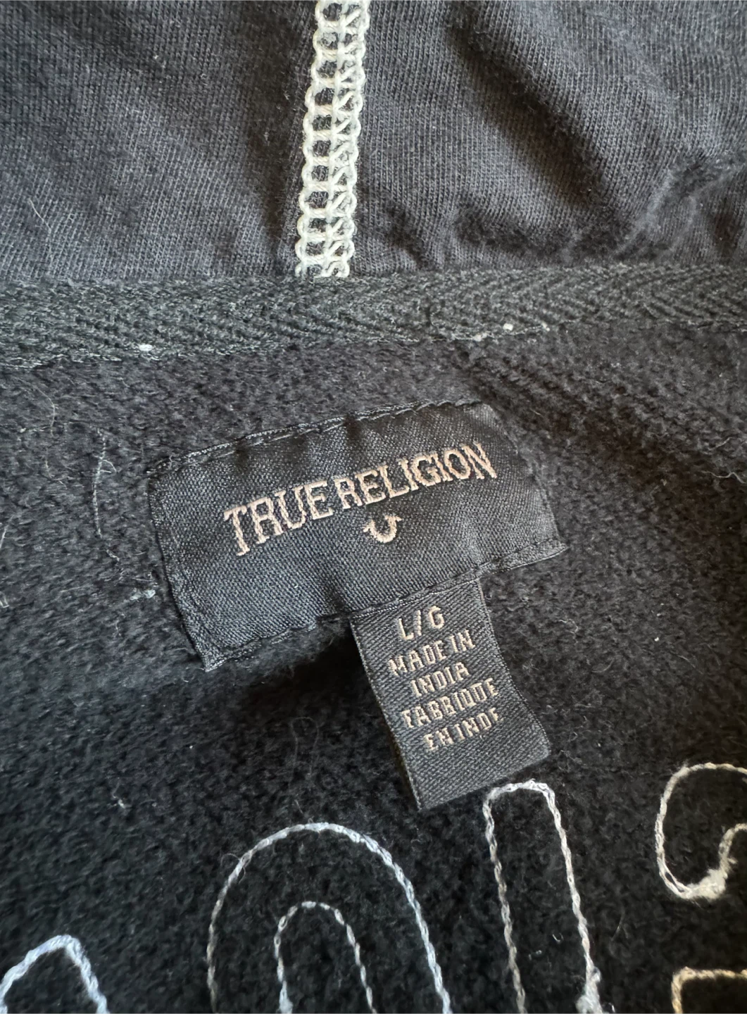 Men’s True Religion Jeans Zip up Hoodie - photo 5