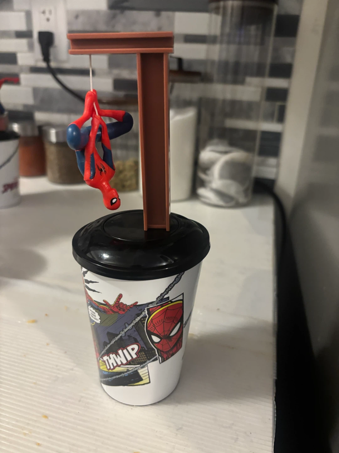 Spider-Man Tumbler with Figure