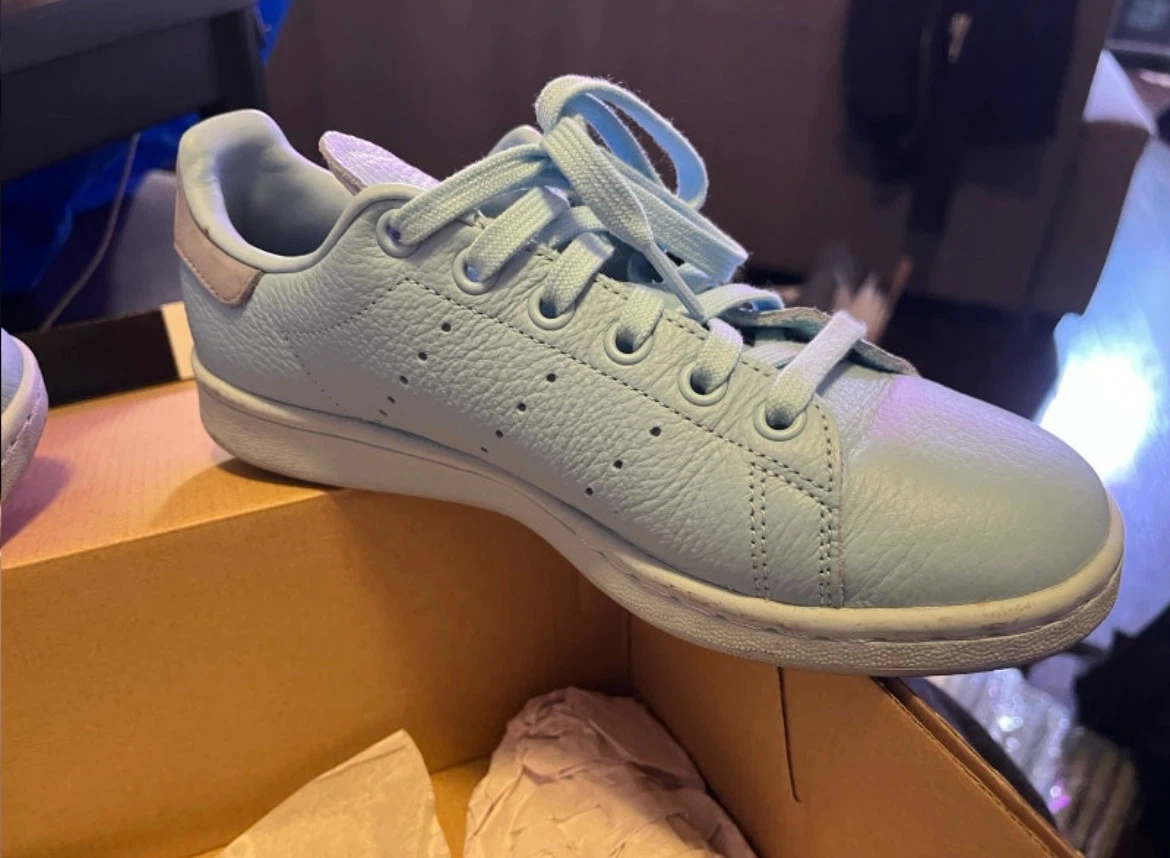 Adidas Stan Smith Light Blue Leather Sneakers - photo 4