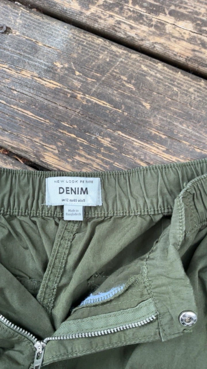 New Look Petite Olive Cargo Pants - photo 2