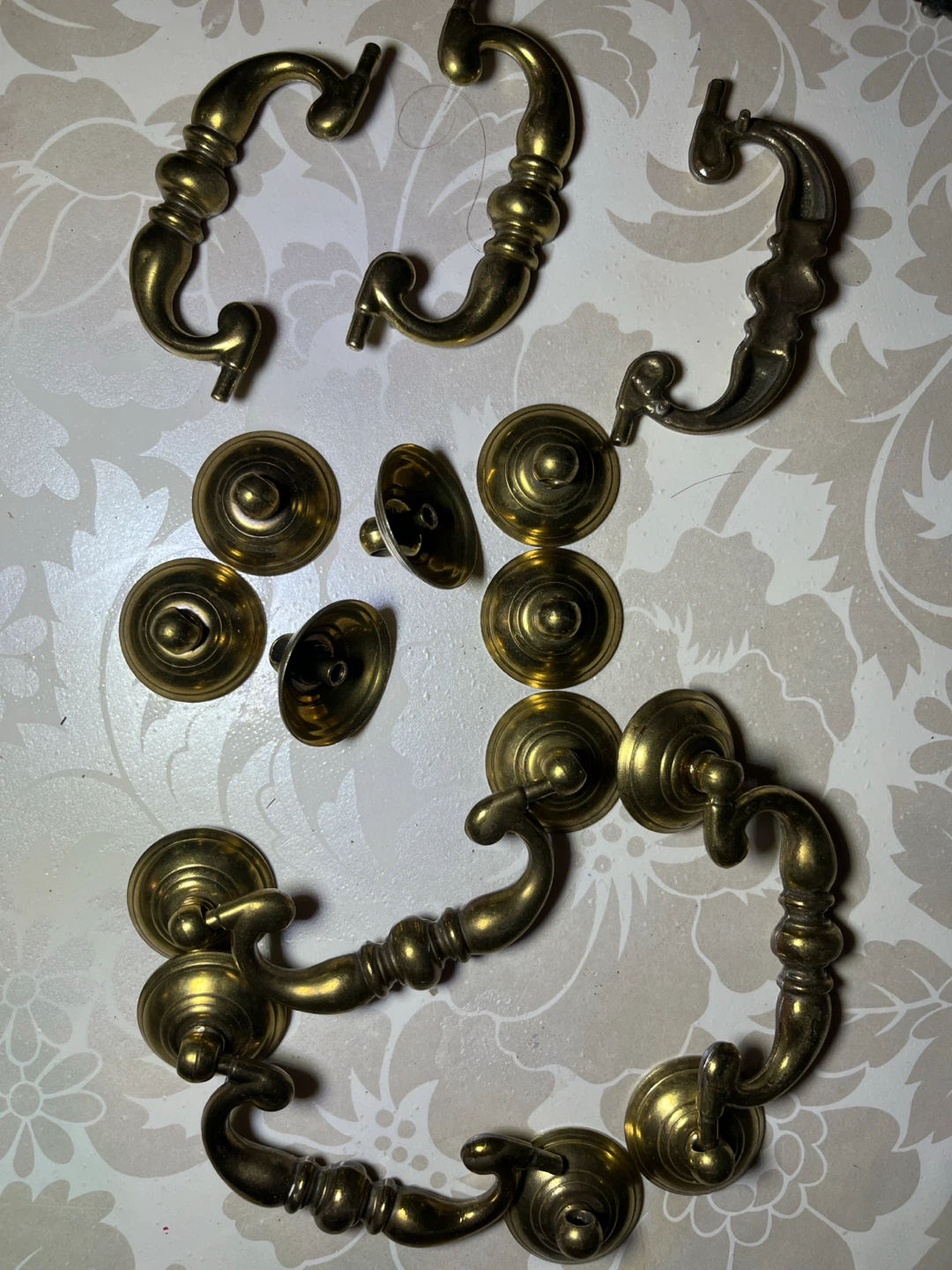 Vintage Keeler Brass Company Drawer Pulls  Set of 6 - photo 2
