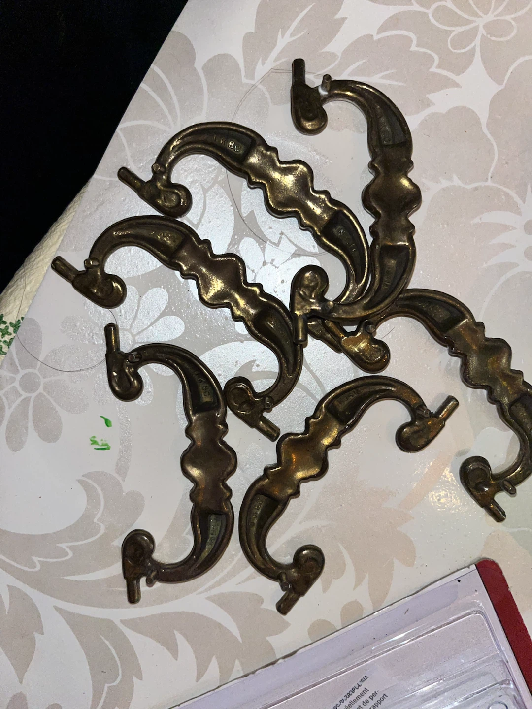 Vintage Keeler Brass Company Drawer Pulls  Set of 6 - photo 3