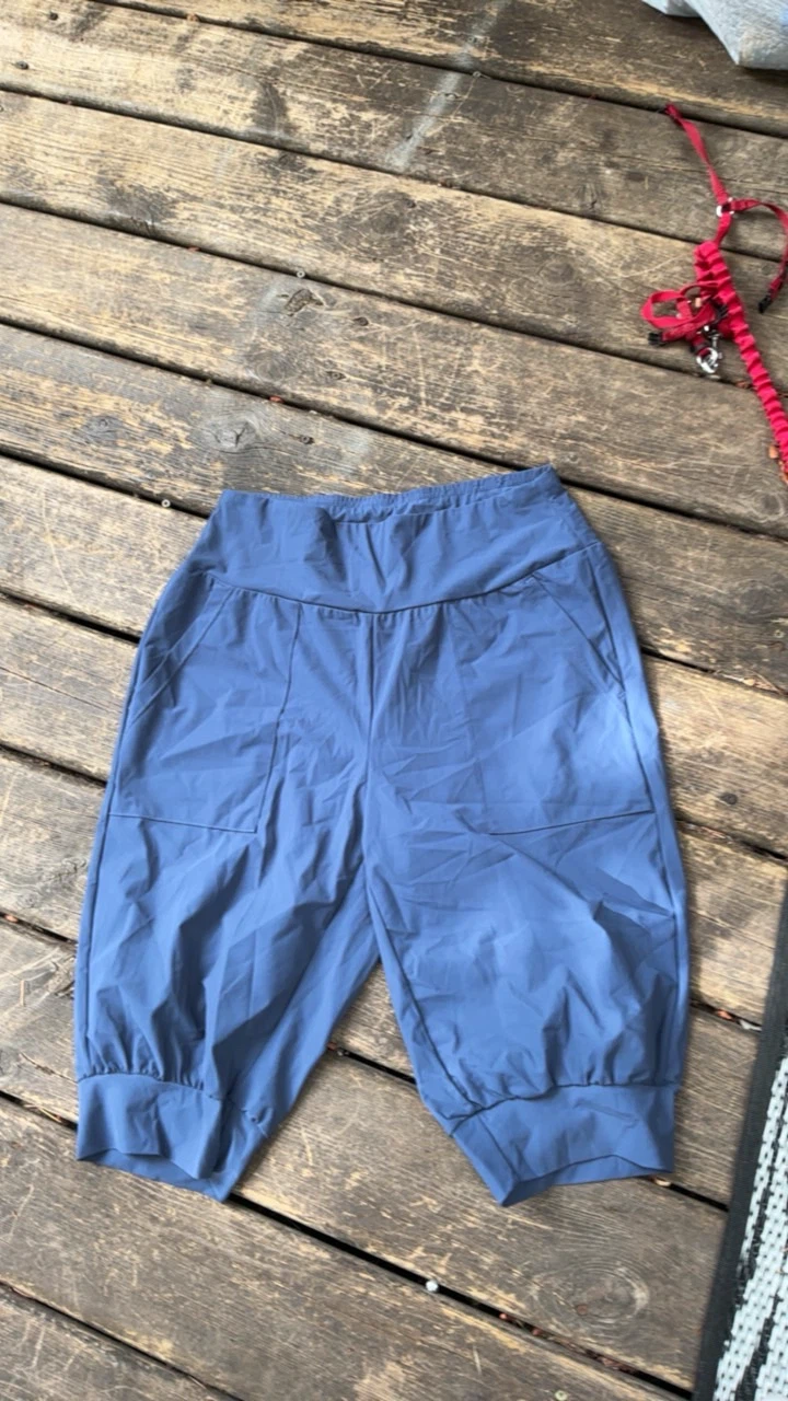 Blue Capris with Pockets