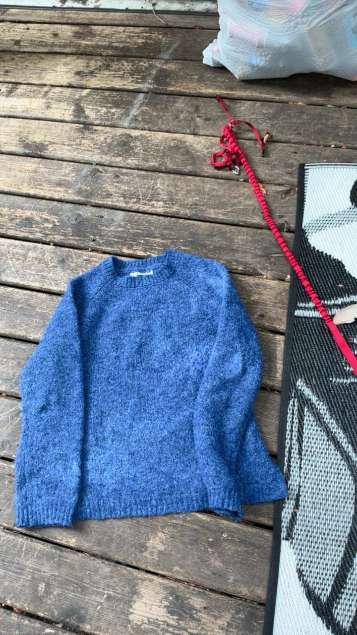 Noisy May Blue Knit Sweater