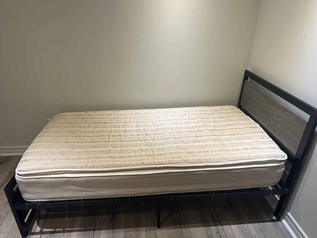 Twin Bed Frame with Mattress - photo 2