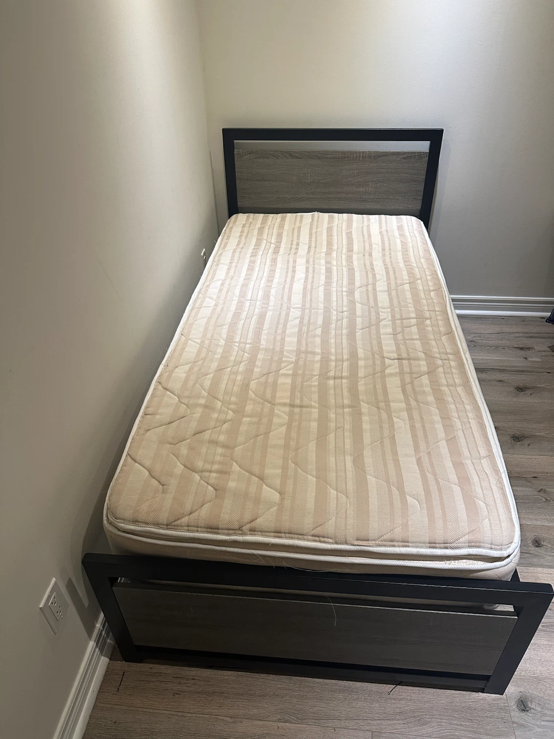 Twin Bed Frame with Mattress - photo 3