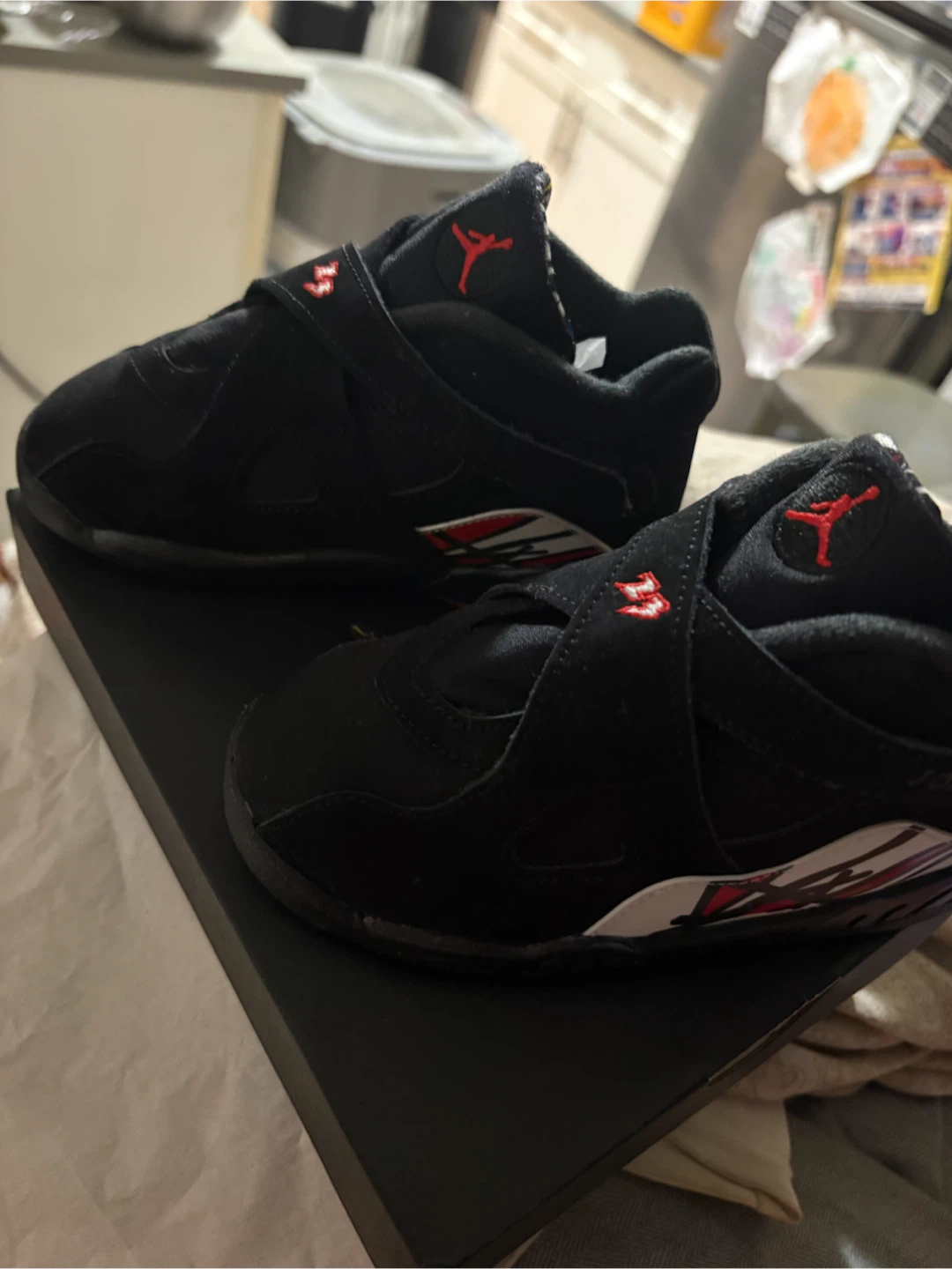 Black Jordan Air VIII 8 Retro Toddler Shoes - photo 5