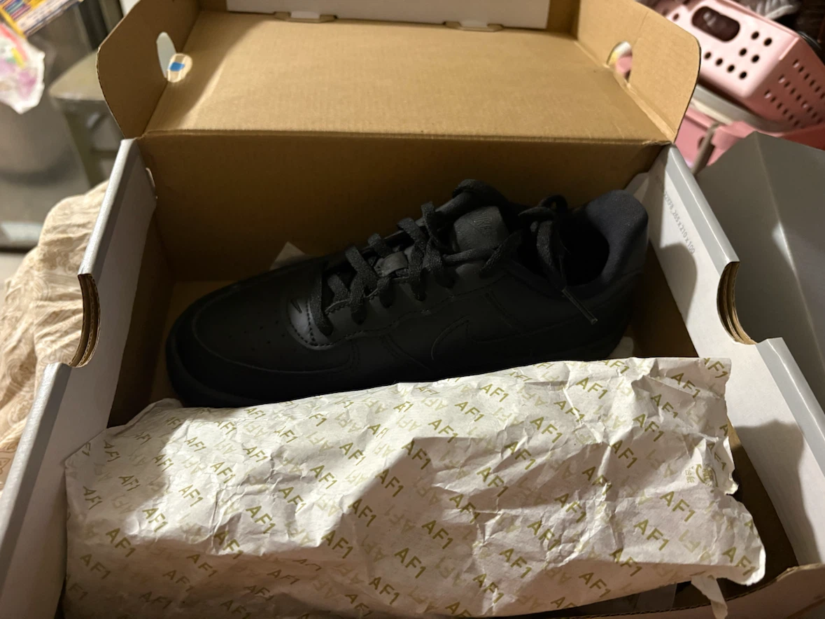 Nike Air Force 1 Low Lace PS Black Sneakers - photo 2