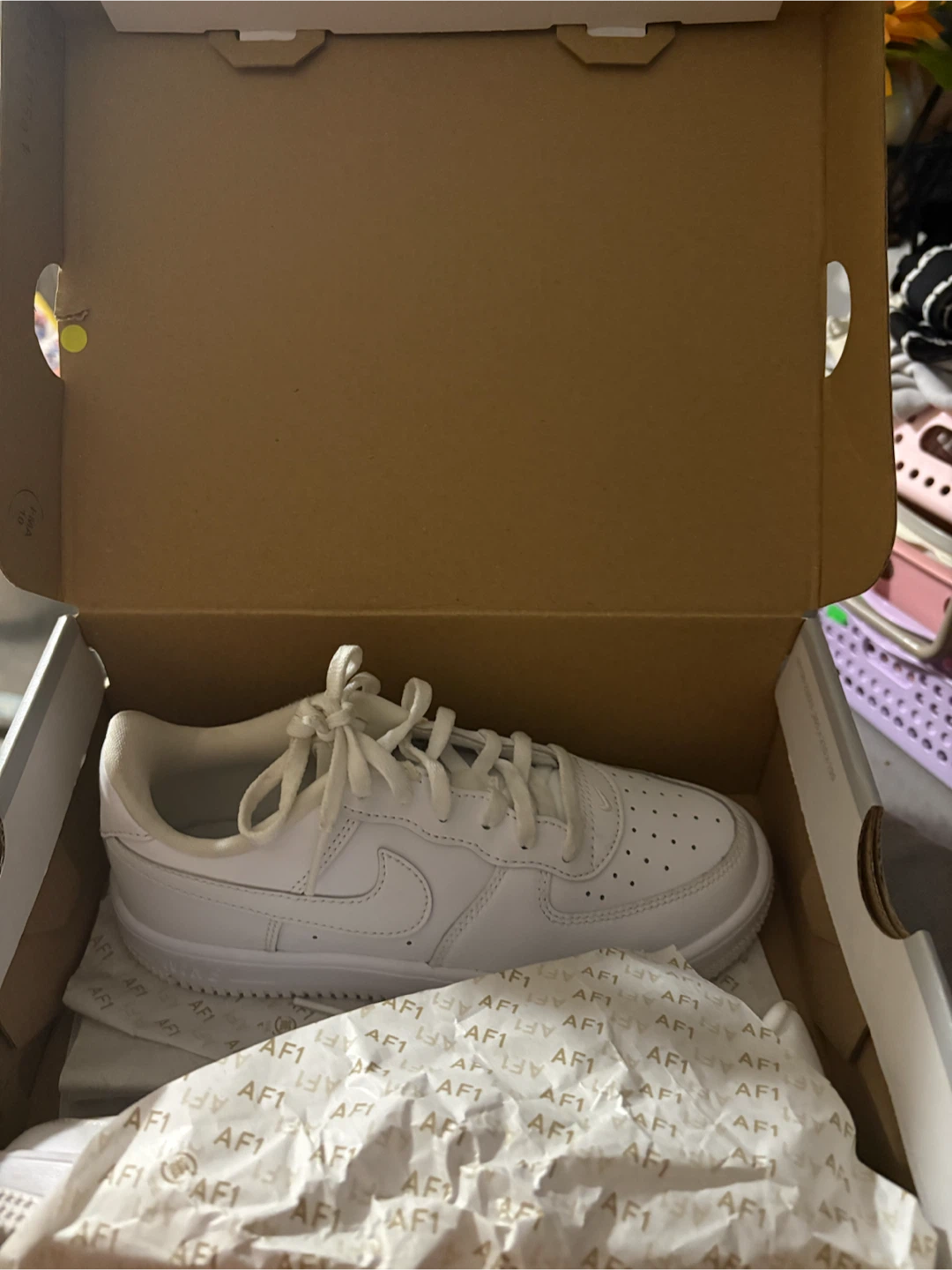Nike Air Force 1 Low Lace PS White Shoes - photo 2