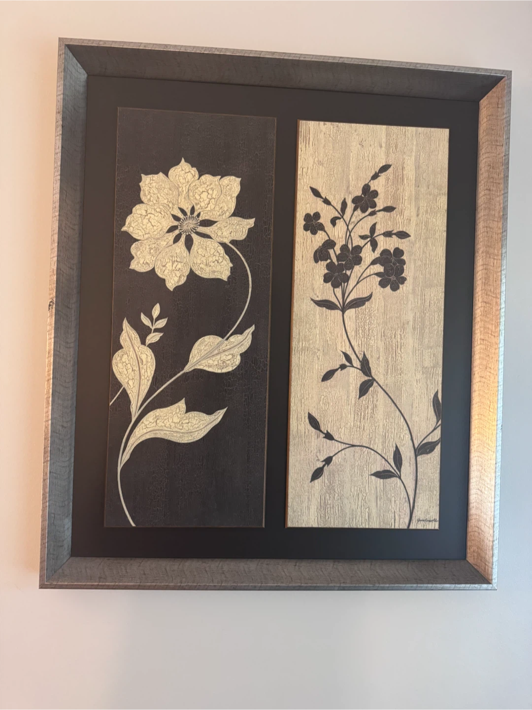 Framed Wall Art - Floral Design