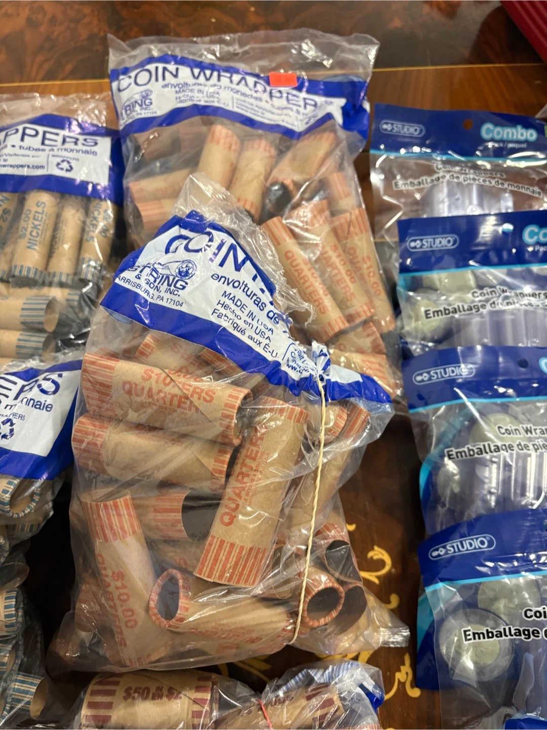 Bulk Coin Wrappers - $1, $2, 25c,10c,5c,1c (approx 300 pieces) - photo 4