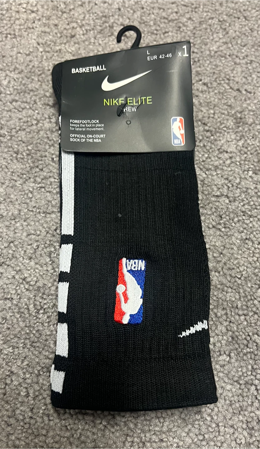3 Nike Elite NBA Drift Crew Socks - Men’s Large 8-12 - photo 2