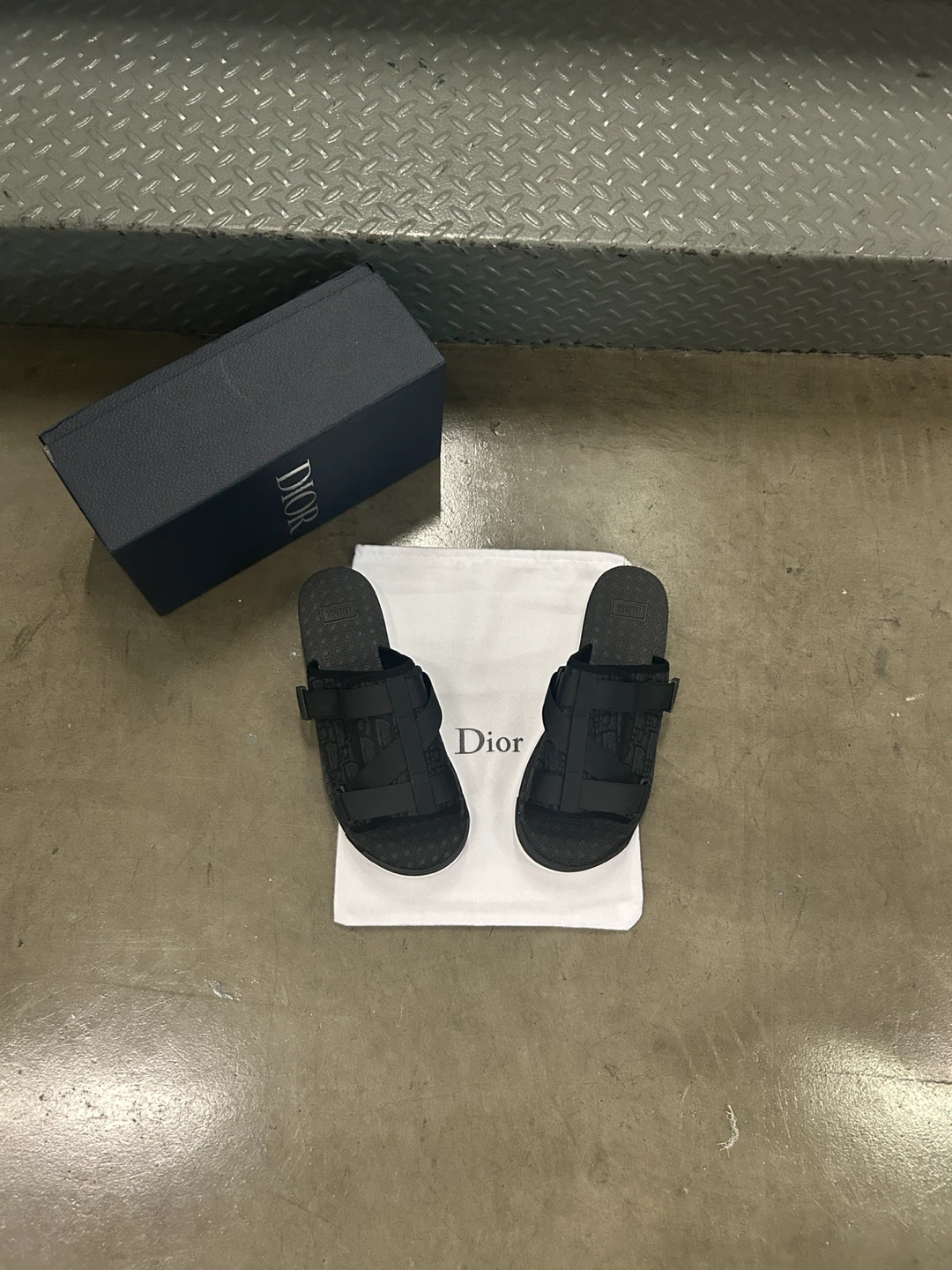 Dior Black Sandals Size 44