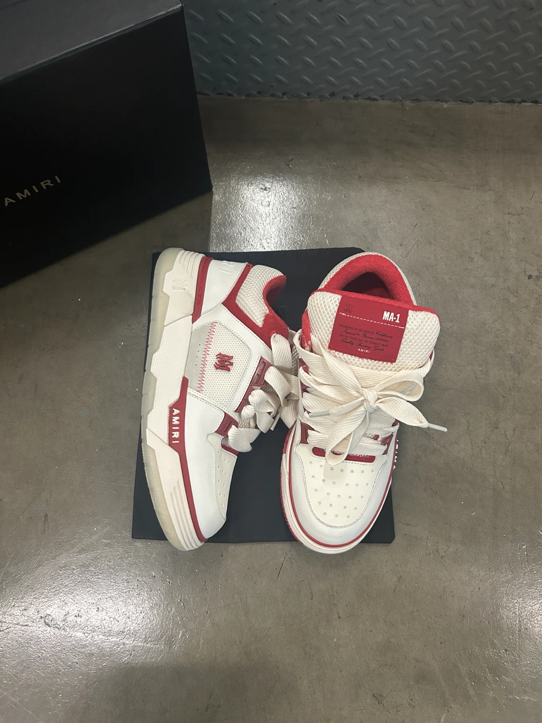 AMIRI MA-1 Sneakers Red White - photo 2