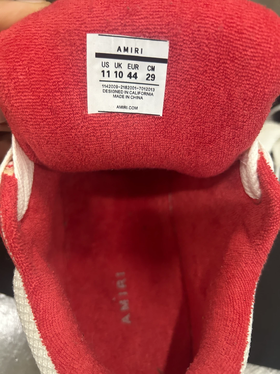 AMIRI MA-1 Sneakers Red White - photo 4