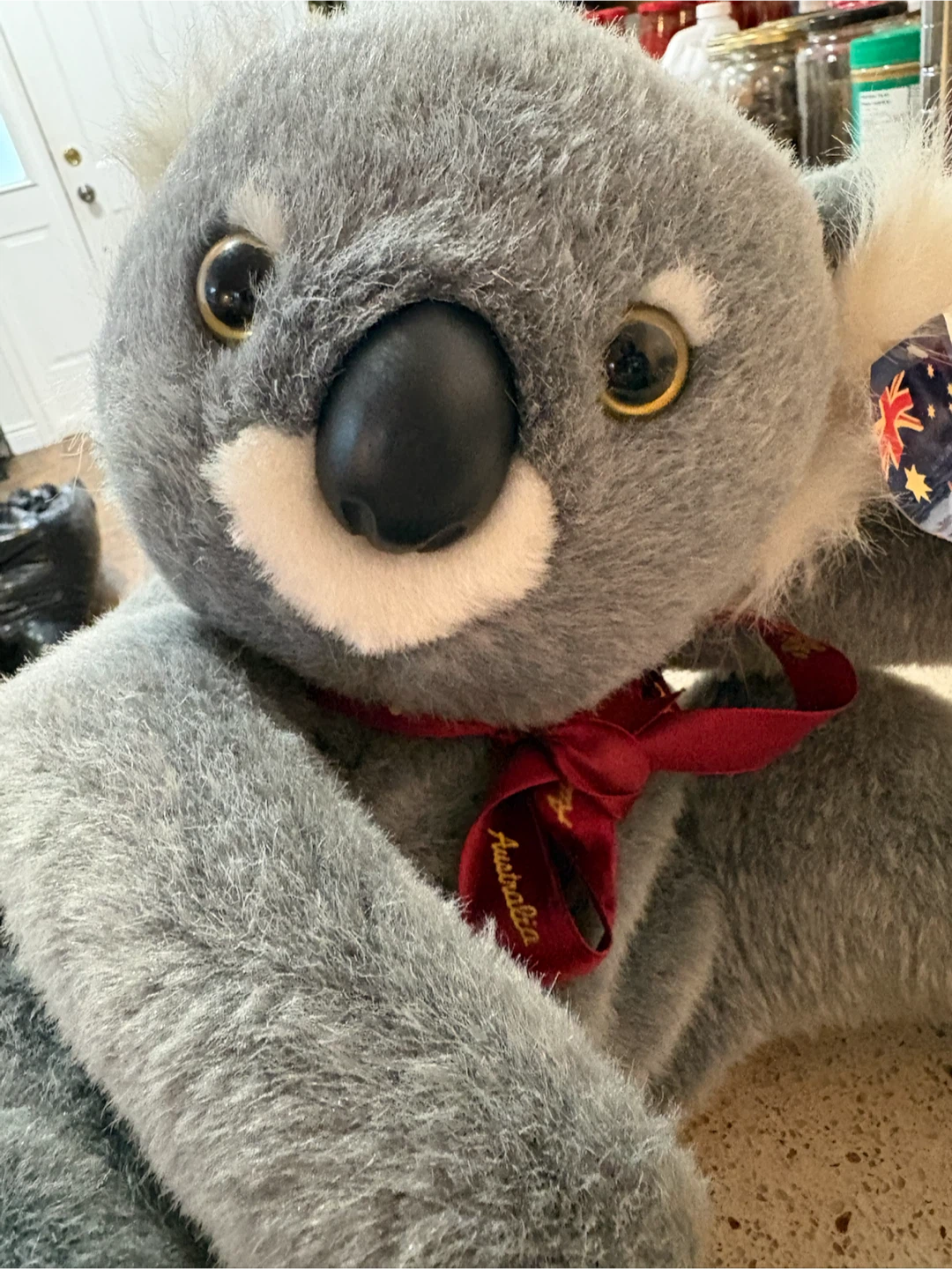 Plush Koala Backpack with Zippered Pouch - photo 2