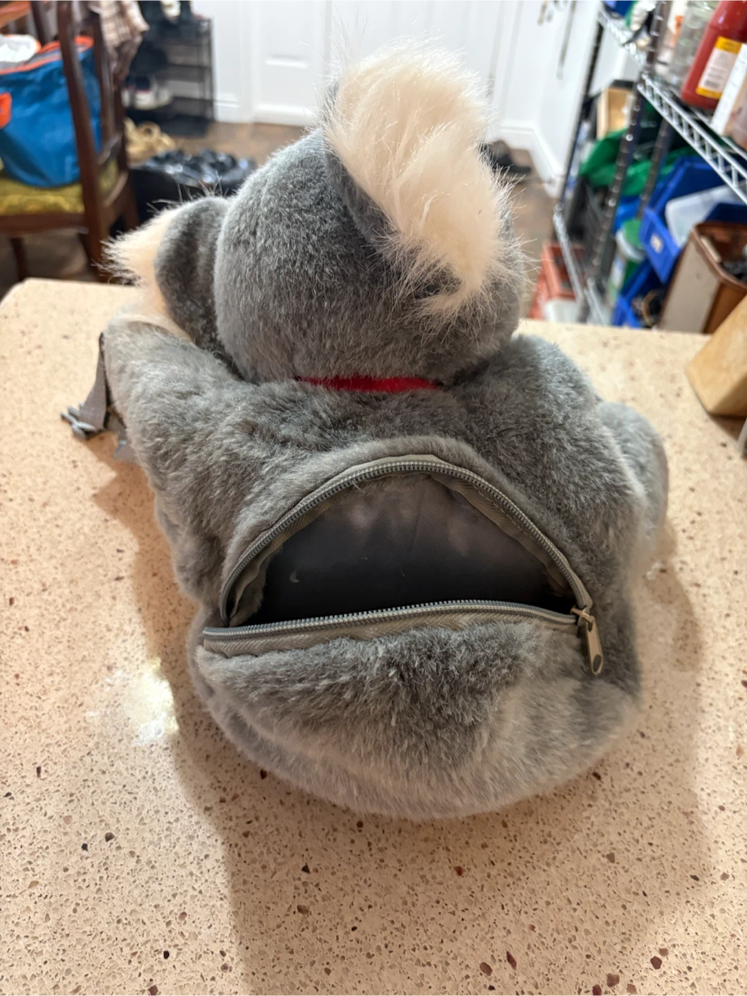 Plush Koala Backpack with Zippered Pouch - photo 3