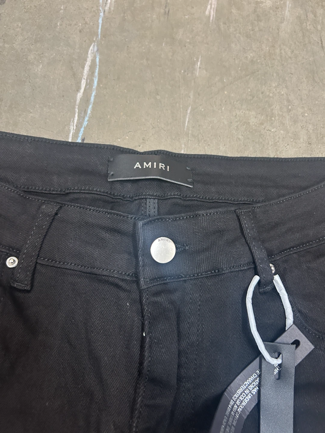AMIRI Black Distressed Skinny Jeans - photo 3
