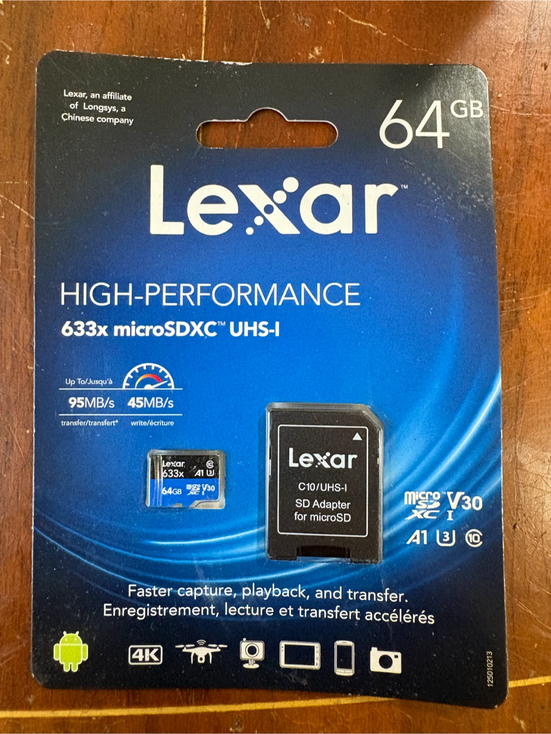 Lexar 64GB High-Performance microSDXC UHS-I Memory Card