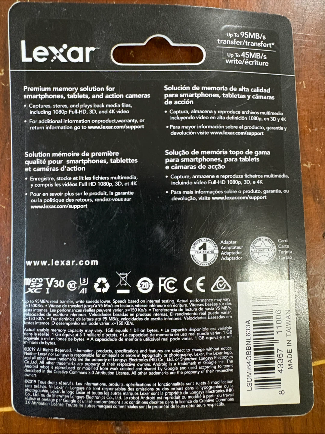 Lexar 64GB High-Performance microSDXC UHS-I Memory Card - photo 2