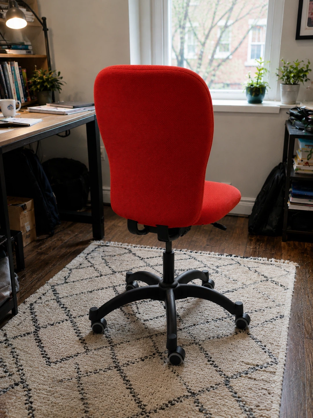 Red/Orange Adjustable Office Chair - photo 2