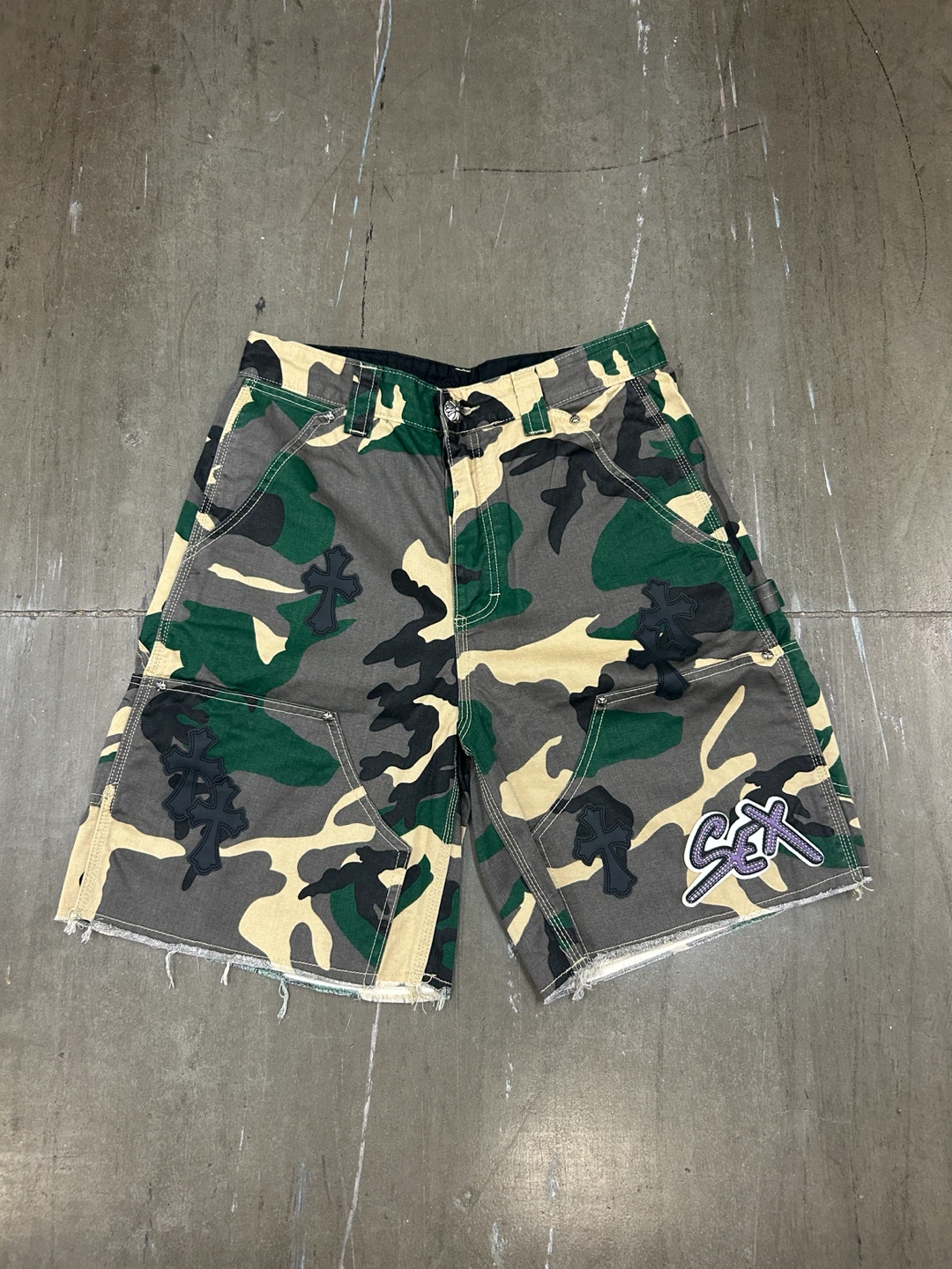 Chrome Hearts Camo Shorts