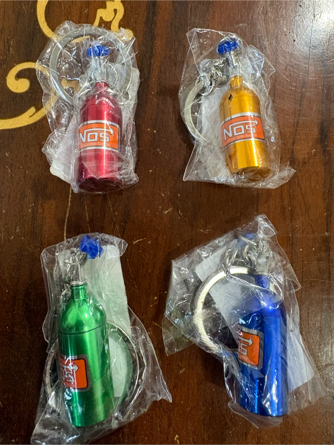 NOS Nitrous Oxide Keychain - Set of 4