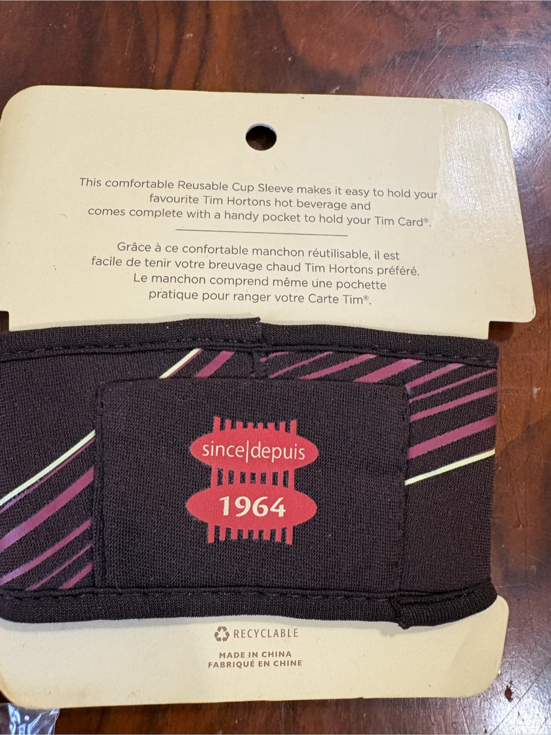 Tim Hortons Reusable Cup Sleeves and Keychain Set - photo 3