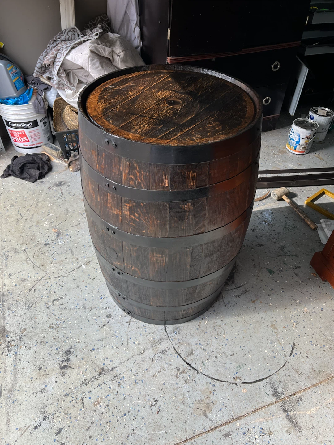 Refinished Wooden Barrel - photo 3