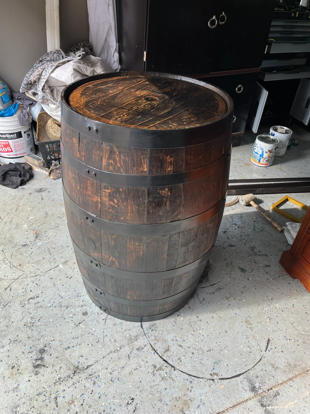 Refinished Wooden Barrel - photo 5