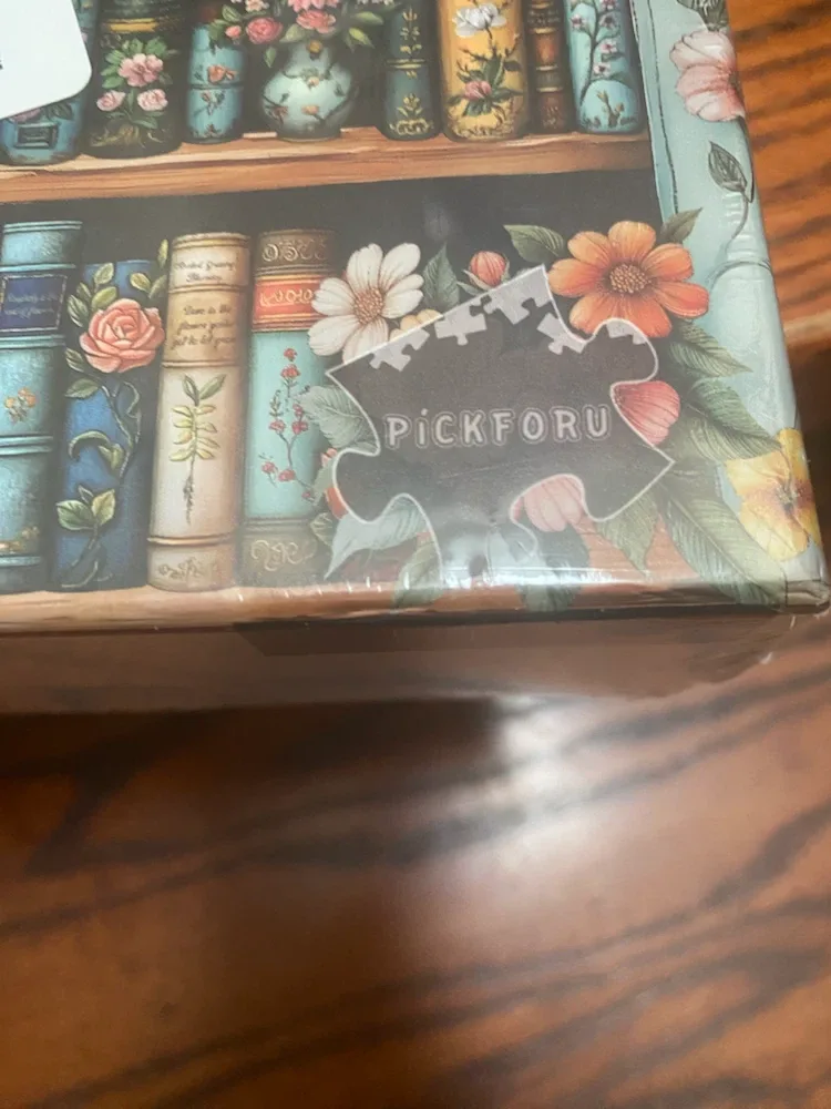 PICKFORU 1000 Piece Vintage Bookshelf Jigsaw Puzzle - photo 3
