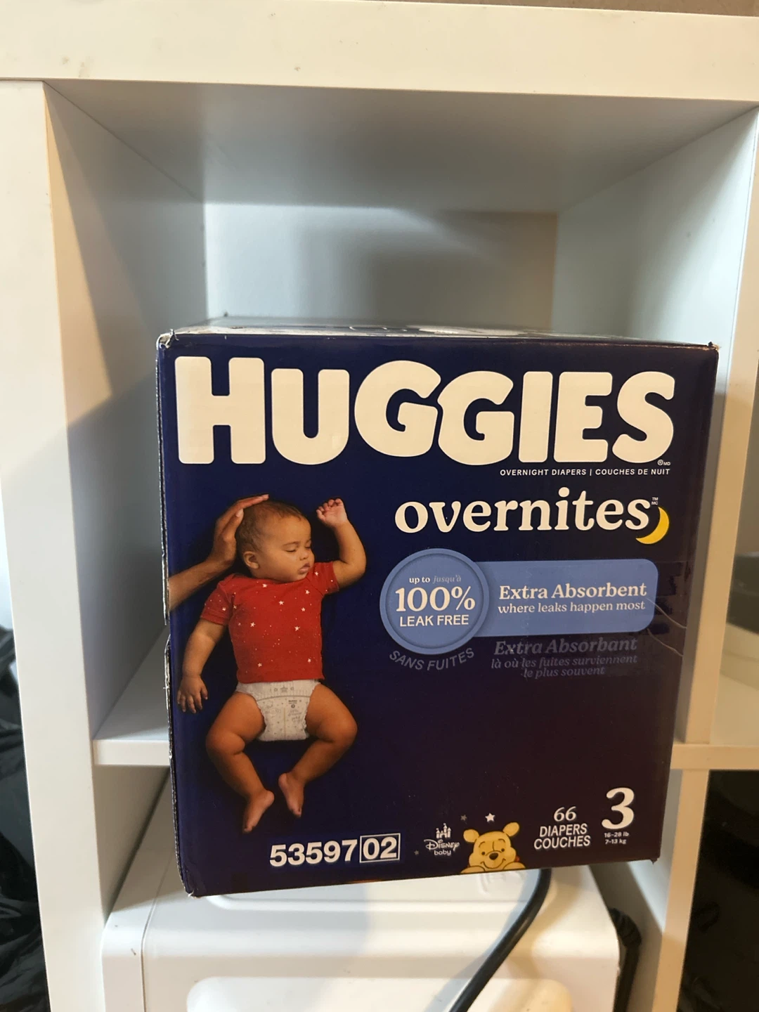Huggies Overnites Diapers - Size 3 (66 ct)
