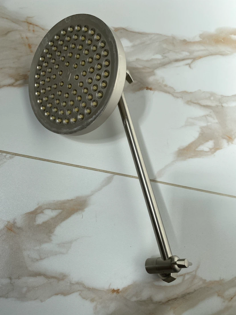 Brushed Nickel Shower Head with Adjustable Arm - photo 2