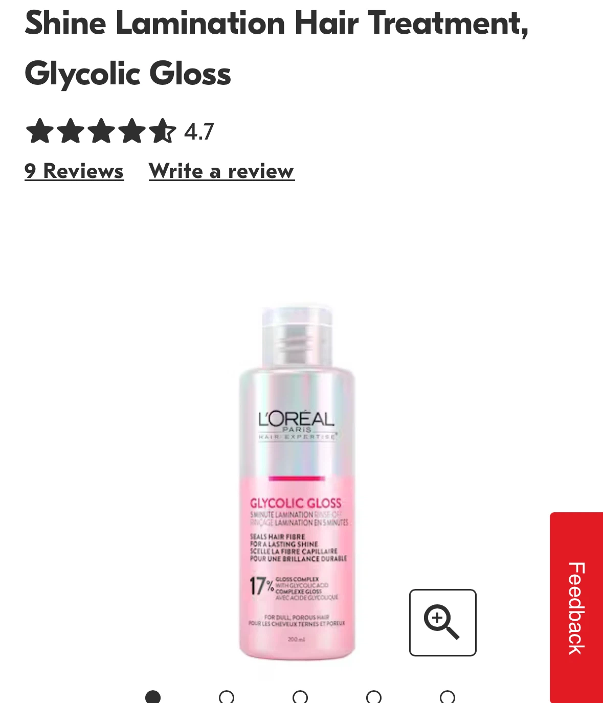 ($14 value) L'Oréal Shine Lamination Treatment, Glycolic Gloss