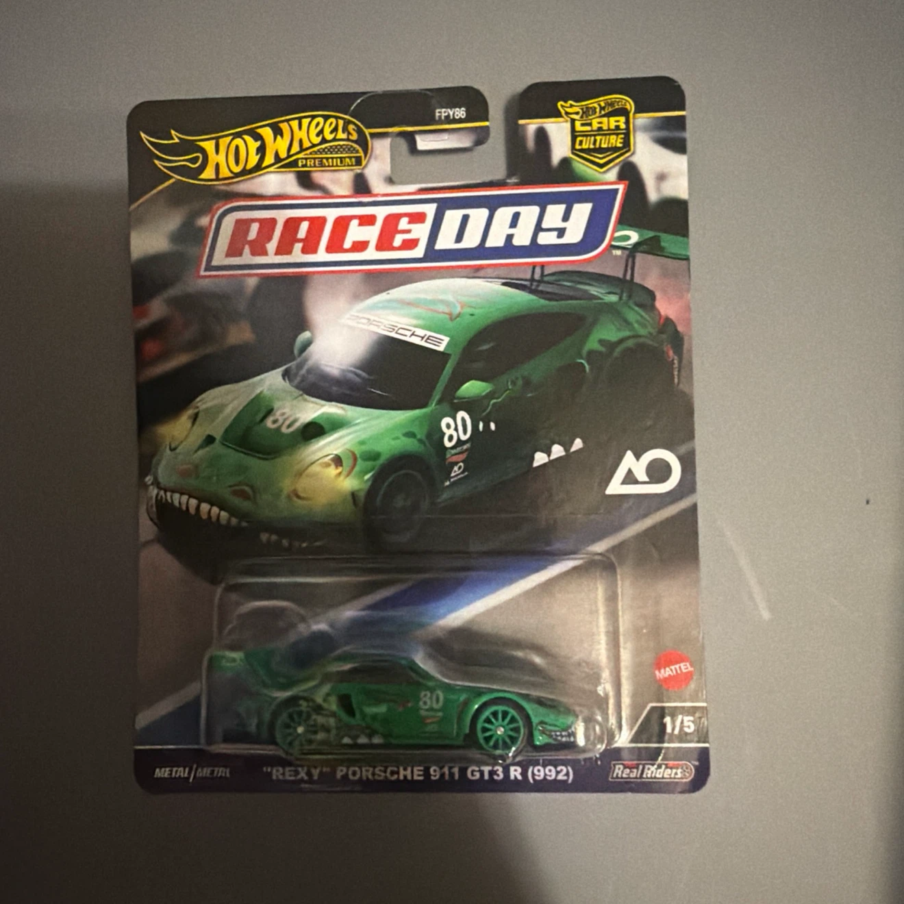 Hot Wheels Premium Race Day "Rexy" Porsche 911 GT3 R (992)