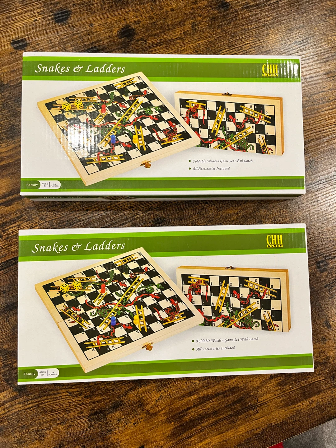 Snakes & Ladders -  Wooden Game Set